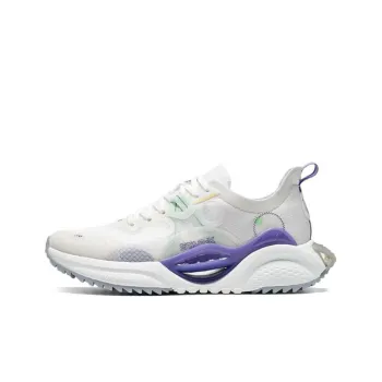 XTEP Star X Mecha Anti Slip And Wear Resistant Breathable Low Top Sports Casual Shoes Men's White Purple