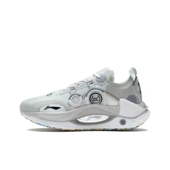 LiNing Jueying CRC Running Shoes Men Low Top Frost White/Silver Fish Gray
