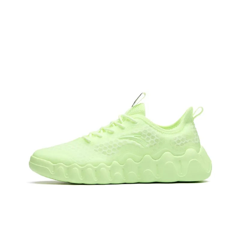 Anta Outdoor Collection Cushioning Anti Slip Wear Resistant Breathability Low Top Casual Shoes Men's Green-0