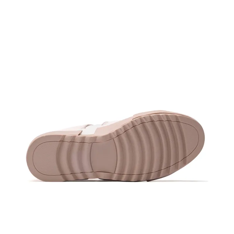 PACO GIL Skateboard Shoes Women's Low-Top White Pink-8