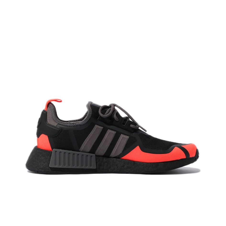 Adidas Originals Nmd R1 Core Black Solar Red Grey POIZON