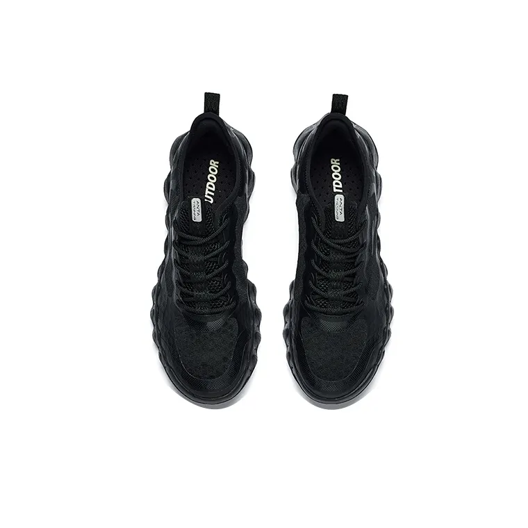 Anta Outdoor Collection Cushioning Anti Slip Wear Resistant Breathability Low Top Casual Shoes Men's Black-3