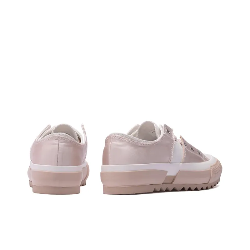 PACO GIL Skateboard Shoes Women's Low-Top White Pink-4