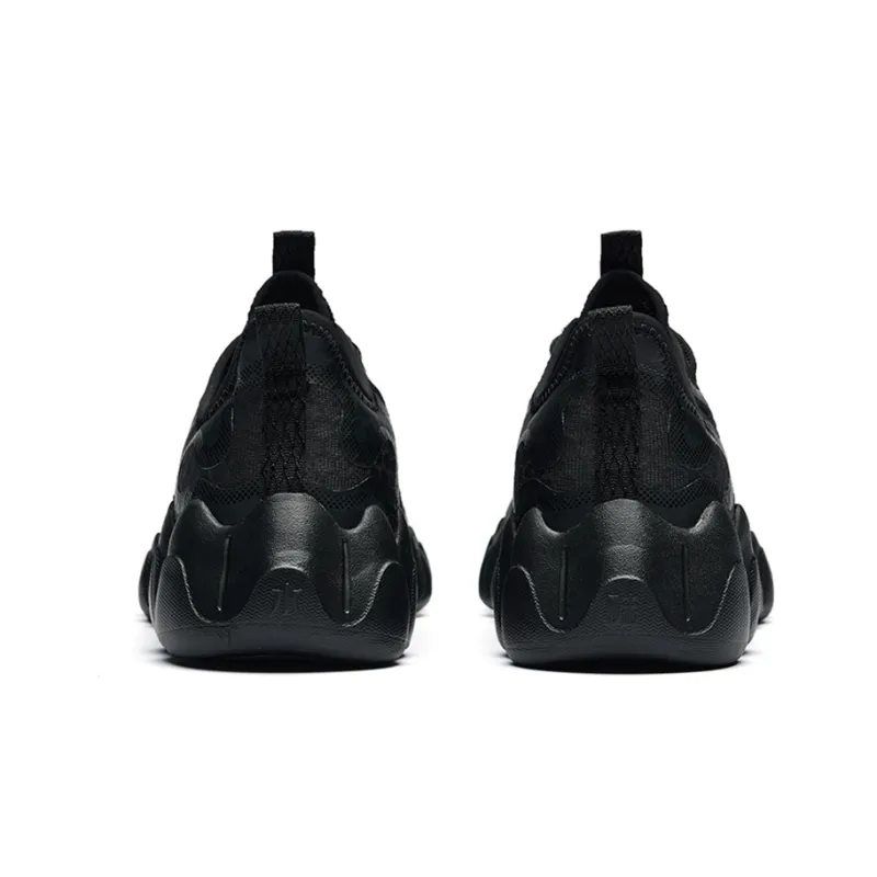 Anta Outdoor Collection Cushioning Anti Slip Wear Resistant Breathability Low Top Casual Shoes Men's Black-4