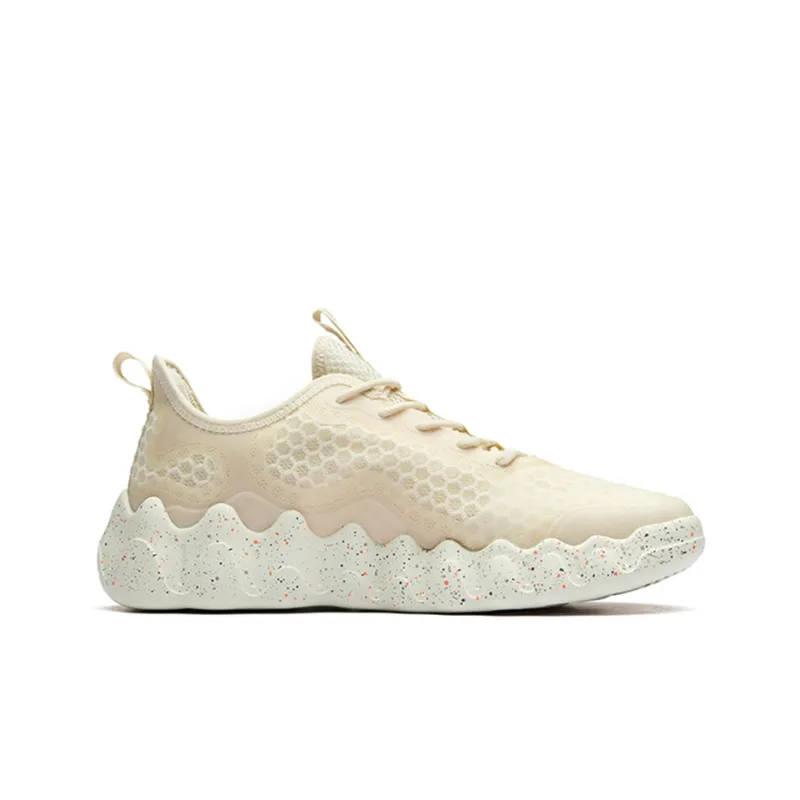 Anta Outdoor Collection Cushioned Anti-Slip Wear-Resistant Breathable Lightweight Low-Top Casual Shoes Men's Gray White-1