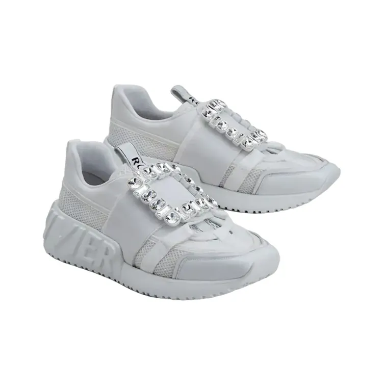 Roger Vivier Anti-Slip And Wear-Resistant Lightweight Low-Top Casual Shoes Women's White-2