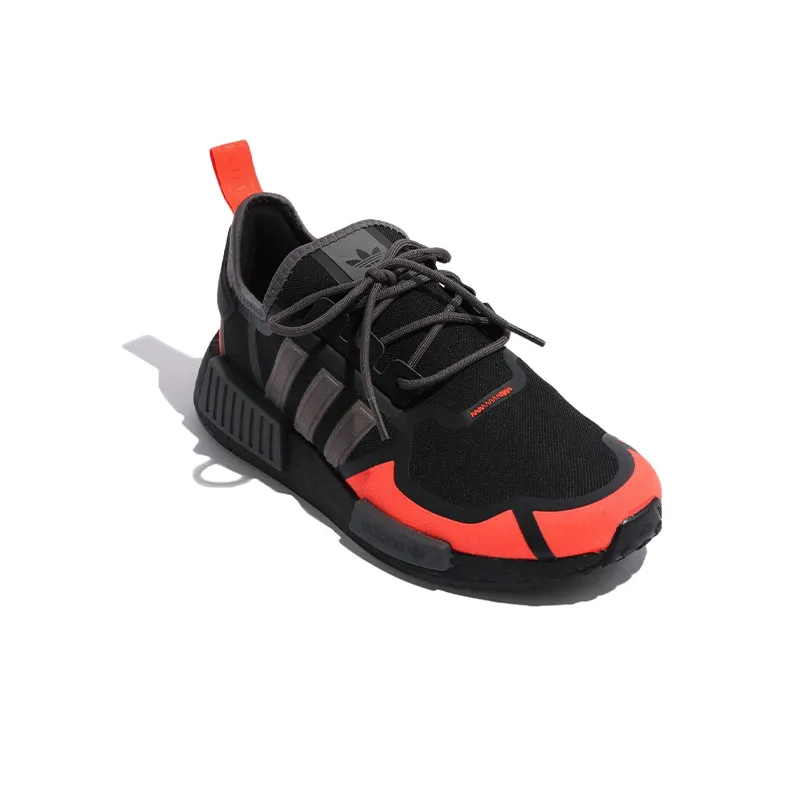 Adidas Originals Nmd R1 Core Black Solar Red Grey-2