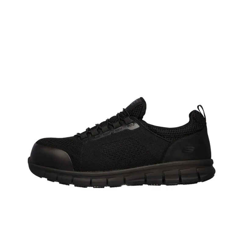 Skechers Synergy Cushioned Anti-Slip Wear-Resistant Breathable Lightweight Low-Top Casual Shoes Black-0