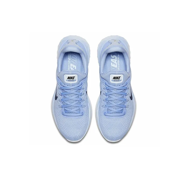 Nike Lunar Skyelu Cushioning Anti-Slip And Wear-Resistant Low-Top Running Shoes Women's Light Blue-3