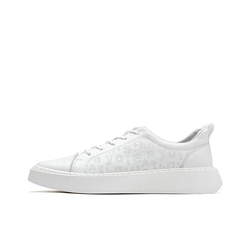 Anthony Miles Stylish Skateboarding Shoes Men's White-0