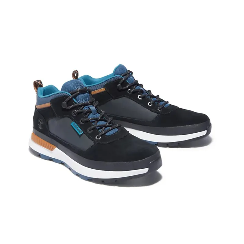 Timberland Field Trekker Casual Shoes Men Mid-Top Black/Blue-3