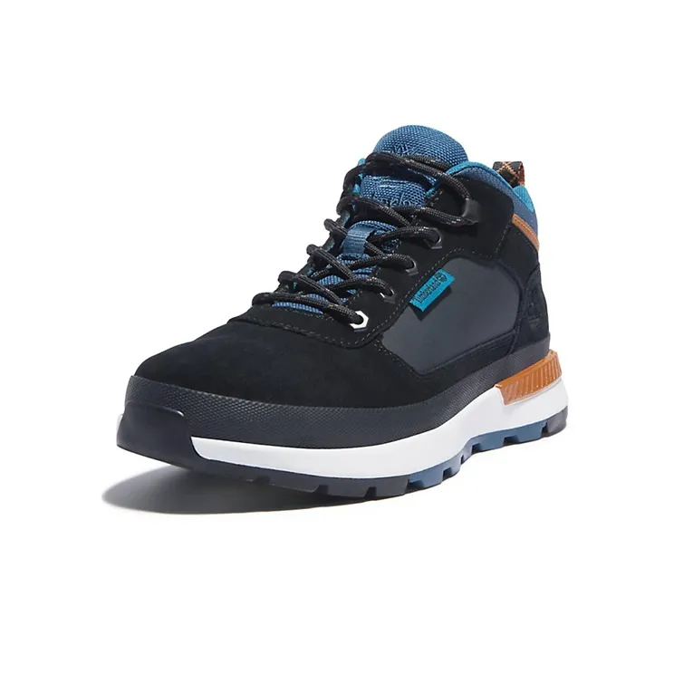 Timberland Field Trekker Casual Shoes Men Mid-Top Black/Blue-2