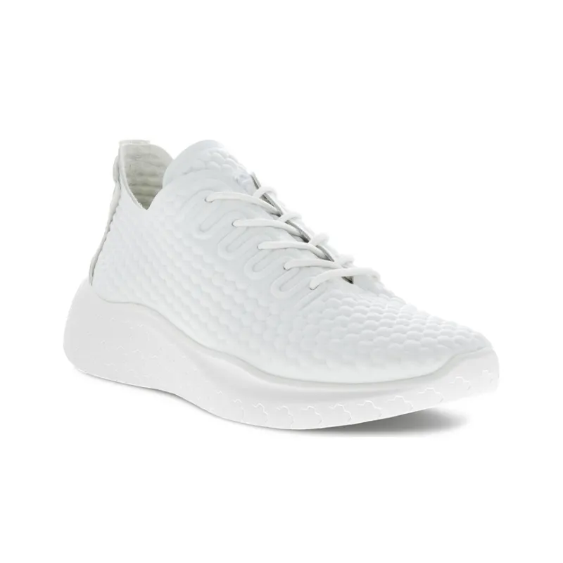 Ecco Therap Low Top Running Shoes Men's White Grained-2