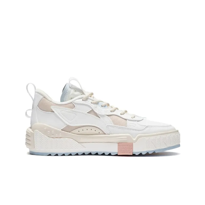 LiNing New Journey Low-Top Skateboard Shoes Women's Ecru-1
