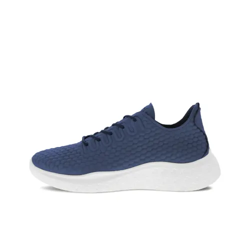 Ecco Therap Low Top Running Shoes Men's Blue Grained