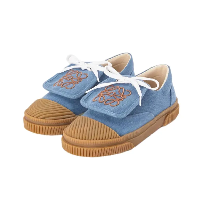 LOEWE Wear-Resistant Low-Top Casual Shoes Women's Blue-2