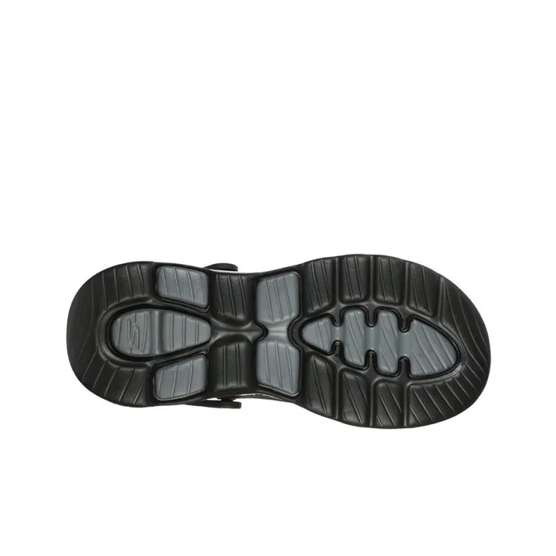 Skechers Go Walk 5 Rubber Sole Odor Resistant Slip Resistant Wrap toe Slippers Men's Black-4