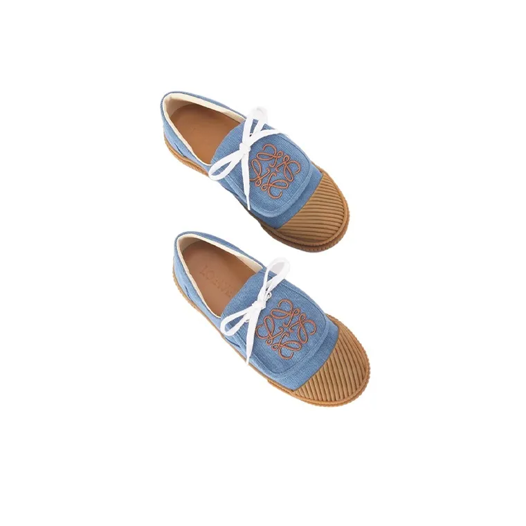 LOEWE Wear-Resistant Low-Top Casual Shoes Women's Blue-3