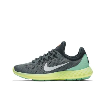 Nike Lunar Skyelu Cushioning Anti Slip And Wear Resistant Low Top Running Shoes Men's Gray Green