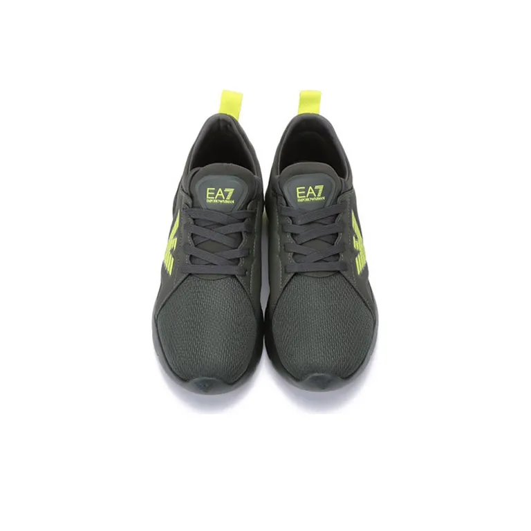 EMPORIO ARMANI EA7 Breathable Low Top Casual Athletic Shoes Unisex Dark Green-3