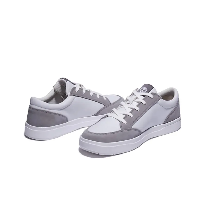 Timberland Davis Square Skateboard Shoes Men Low-Top Gray/White-3