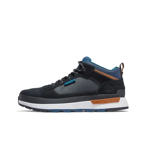 Timberland Field Trekker Casual Shoes Men Mid-Top Black/Blue
