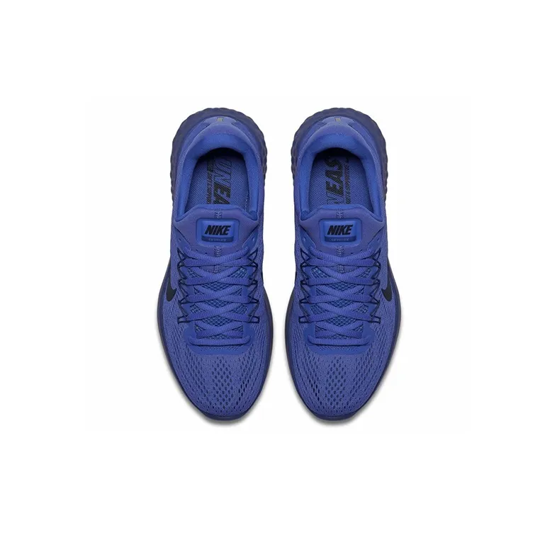 Nike Lunar Skyelu Cushioning Anti-Slip And Wear-Resistant Low-Top Running Shoes Men's Blue-3