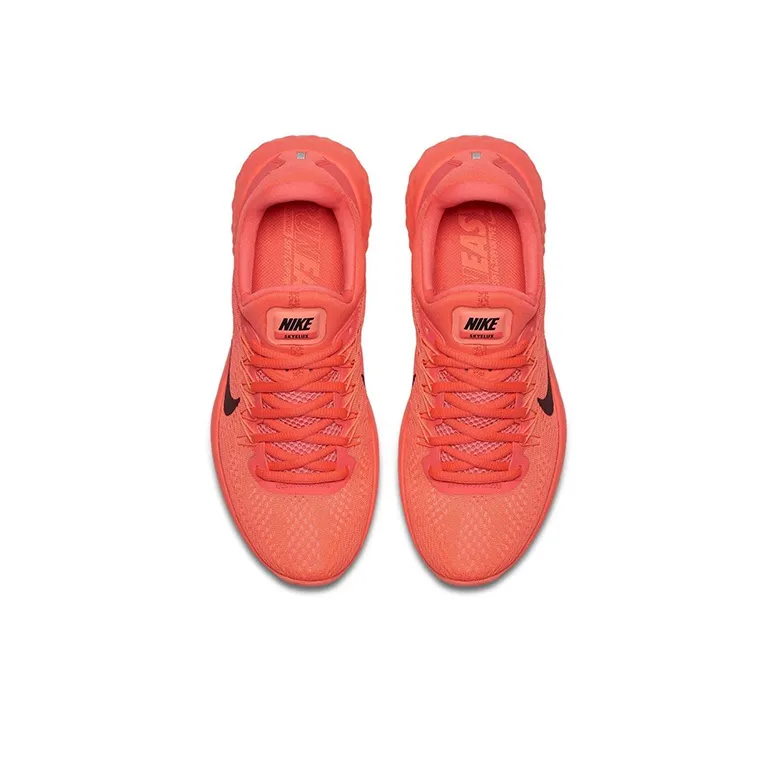 Nike Lunar Skyelu Cushioning Anti-Slip And Wear-Resistant Low-Top Running Shoes Women's Orange Red-3