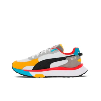 PUMA Wild Rider Series Casual Shoes Unisex Low Top Black/White/Yellow/Blue/Red