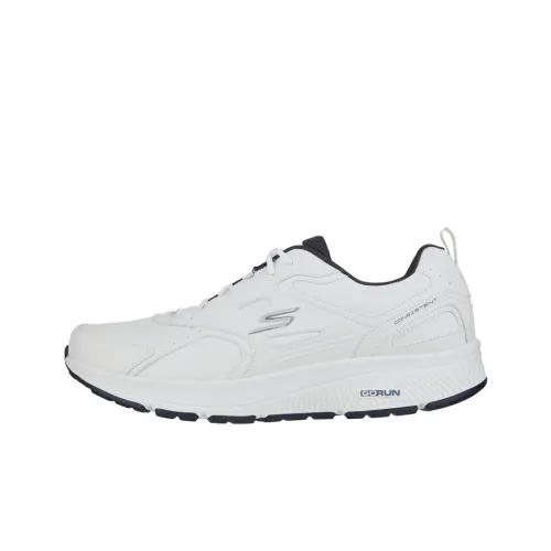 Skechers Go Run Consistent Cushioning Anti-Slip And Wear-Resistant Low-Top Casual Running Shoes Men's Black White