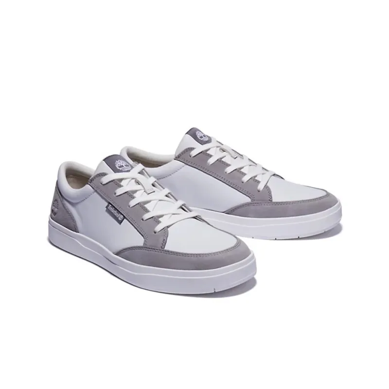 Timberland Davis Square Skateboard Shoes Men Low-Top Gray/White-2