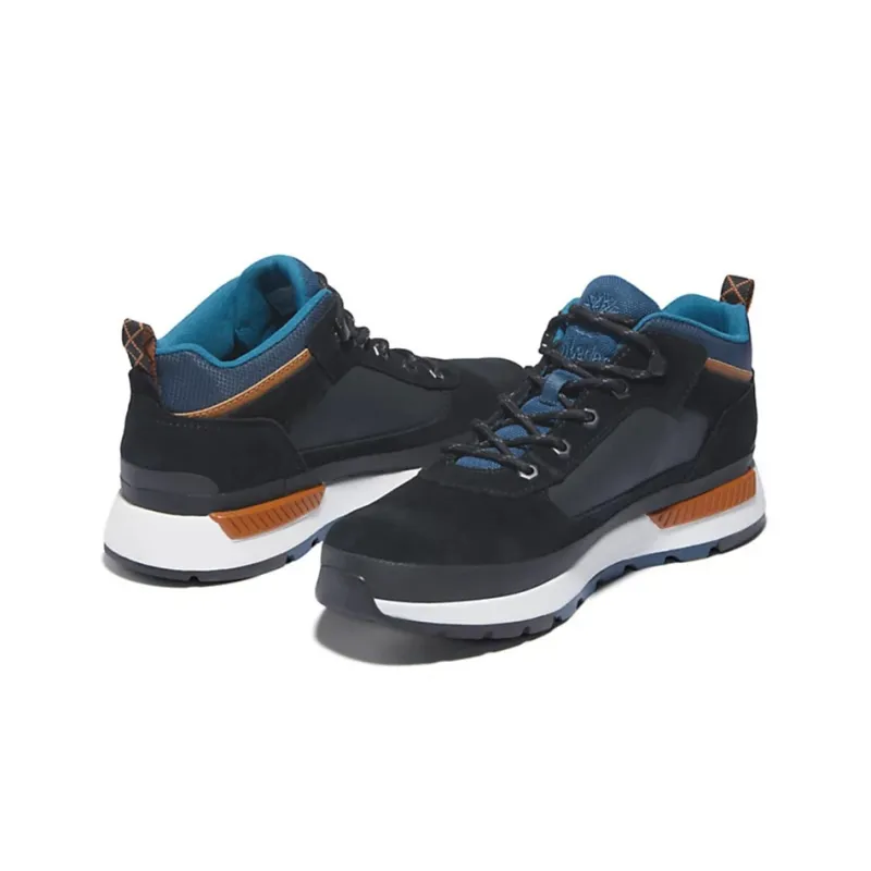 Timberland Field Trekker Casual Shoes Men Mid-Top Black/Blue-4