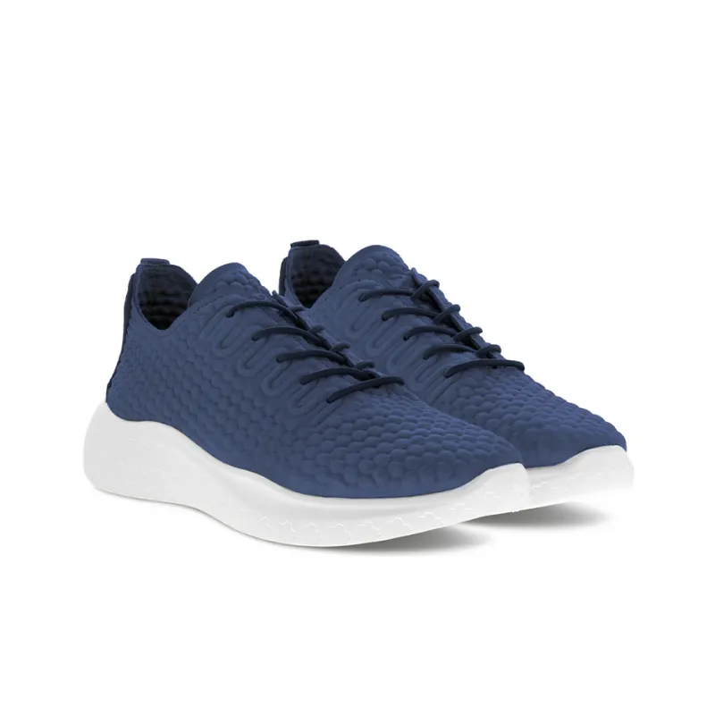 Ecco Therap Low Top Running Shoes Men's Blue Grained-3