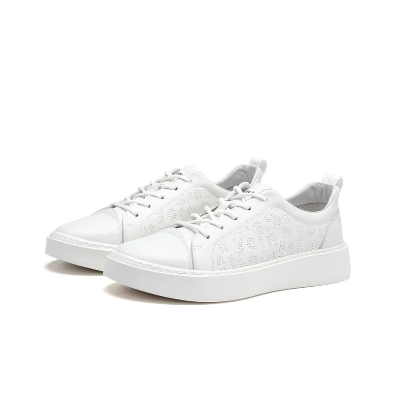 Anthony Miles Stylish Skateboarding Shoes Men's White-1