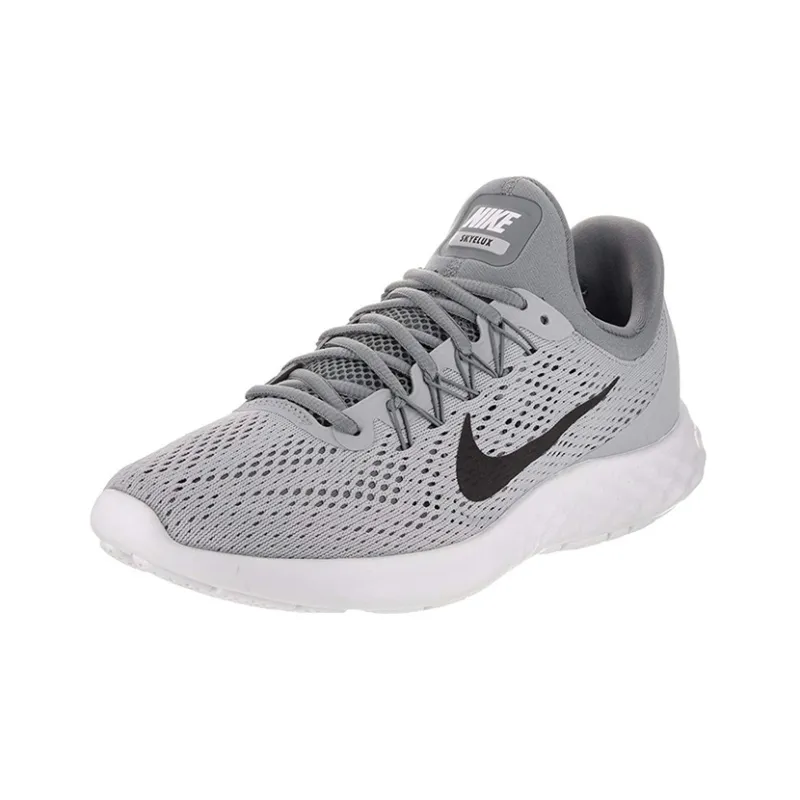 Nike Lunar Skyelu Cushioned Slip-Resistant Low-Top Running Shoes Men's Gray-2