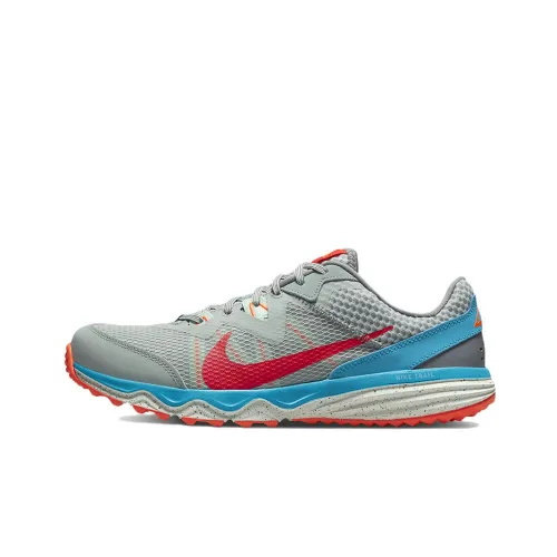 Nike Juniper Trail Running Shoes Men Low-Top Gray/Red