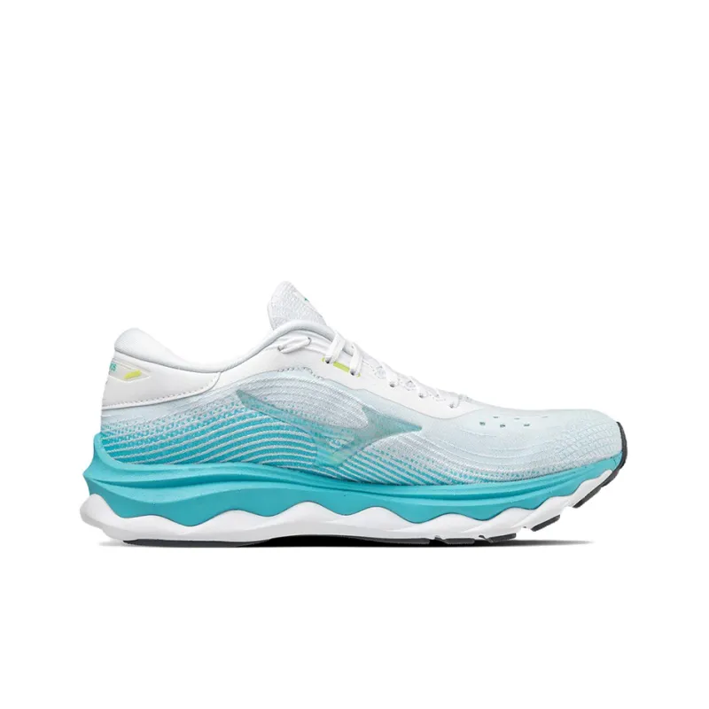 Mizuno Women's Wave Sky 5 'White Blue Curacao' Women's-1