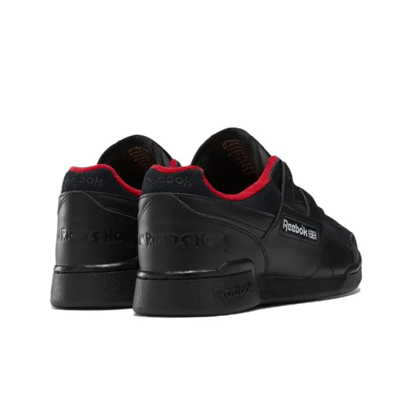 Reebok Workout Plus Casual Skateboarding Shoes 'Black Red'-3