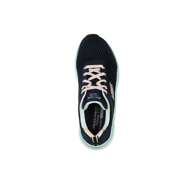 Skechers D'lux Walker Cushioning Anti Slip And Wear Resistant Support Low Top Casual Shoes Women's Black Loose Fit-2
