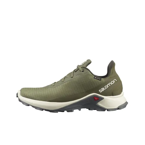 SALOMON ALPHACROSS Casual Shoes Men Low-Top Olive Green