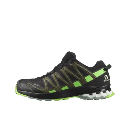 SALOMON XA Pro 3D V8 Hiking / Trekking Shoes Men Low-Top Black/Green