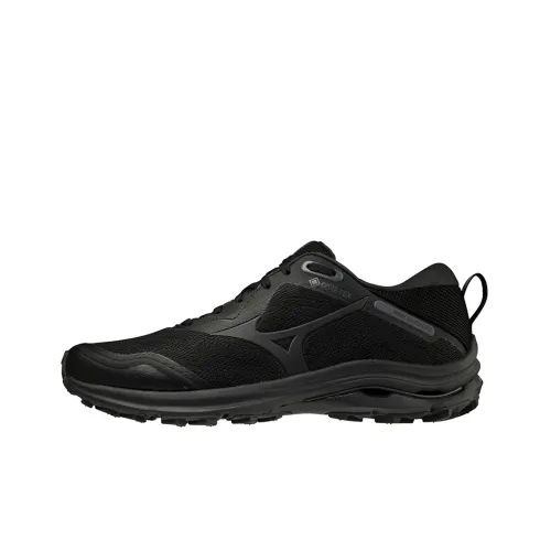 Mizuno Wave Rider Running Shoes Men Low-Top Black