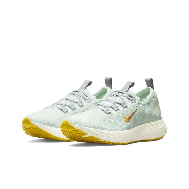 Nike React Escape Run Flyknit 'Green Orange' Women's-2