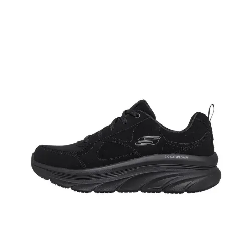 Skechers D'lux Walker Casual Shoes Women's Low Top All Black