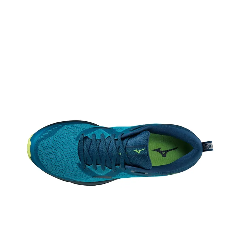 Mizuno Wave Rider TT Anti-Slip Wear-Resistant Breathable Lightweight Low-Top Running Shoes Men's Green Blue-2