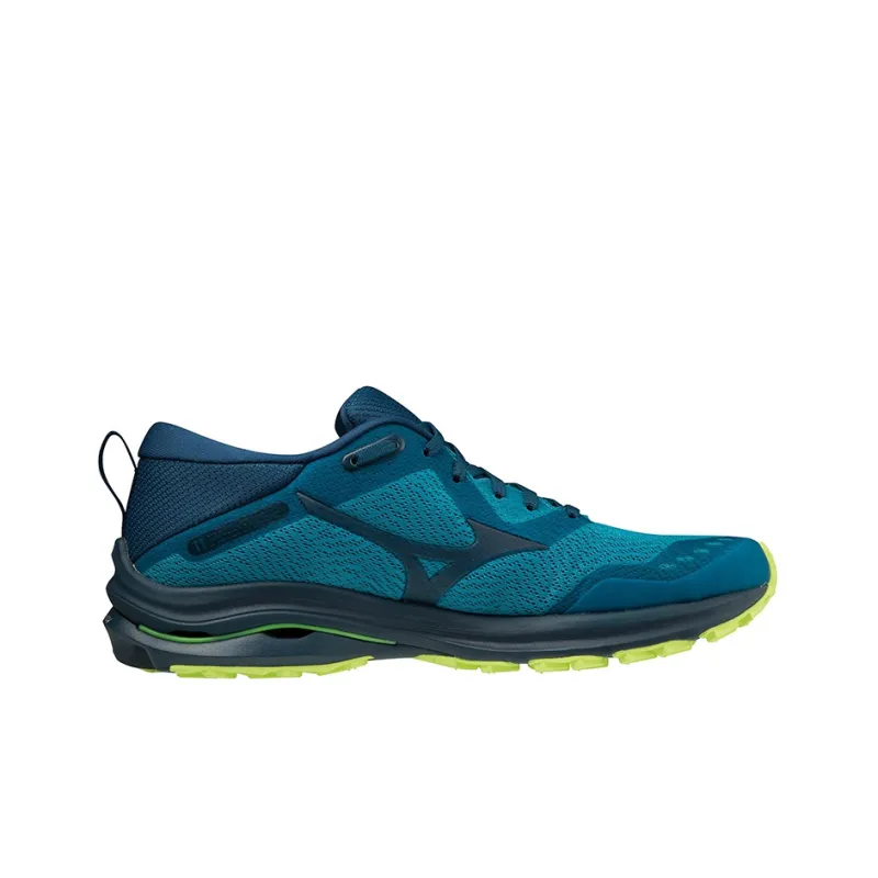 Mizuno Wave Rider TT Anti-Slip Wear-Resistant Breathable Lightweight Low-Top Running Shoes Men's Green Blue-1