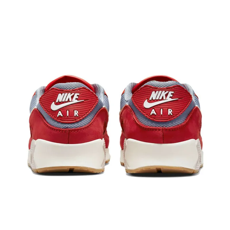 Nike Air Max 90 Premium Gym Red Smoke Grey Gum-4