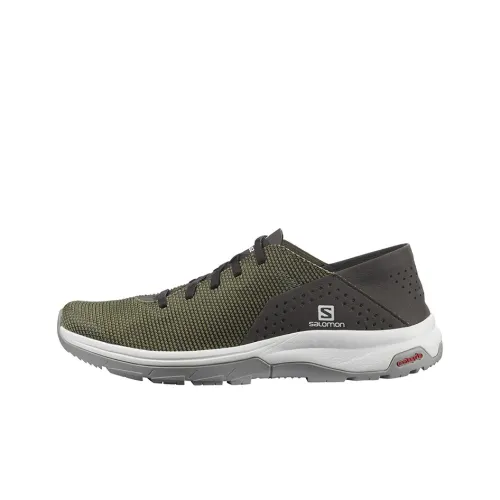 SALOMON Casual Shoes Men Low-Top Olive Green