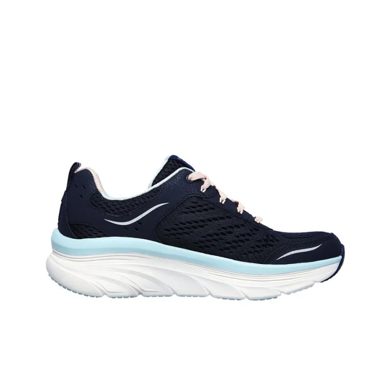 Skechers D'lux Walker Cushioning Anti Slip And Wear Resistant Support Low Top Casual Shoes Women's Black Loose Fit-1