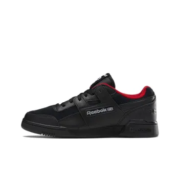 Reebok Workout Plus Casual Skateboarding Shoes 'Black Red'
